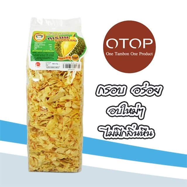 ทุเรียนทอด นน. 500g เกรด C กรอบ อร่อย รสธรรมชาติดั้งเดิม ตราป้าแกลบ ของดีเมืองจันท์ รูปที่ 1