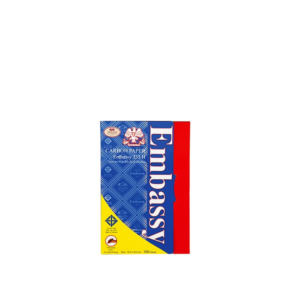 กระดาษคาร์บอน กระดาษก๊อปปี้ สีน้ำเงิน Embassy No.333H แผ่นคาร์บอน Carbon Paper รูปที่ 6