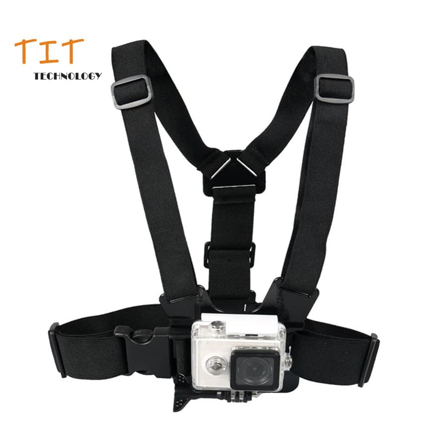 สายคาดอกพร้อมอุปกรณ์ GoPro Chest Strap Belt Body Tripod Harness Mount for GoPro Hero 13/12/11/10/9/8/7/6/5/4 SJCam YI รูปที่ 1