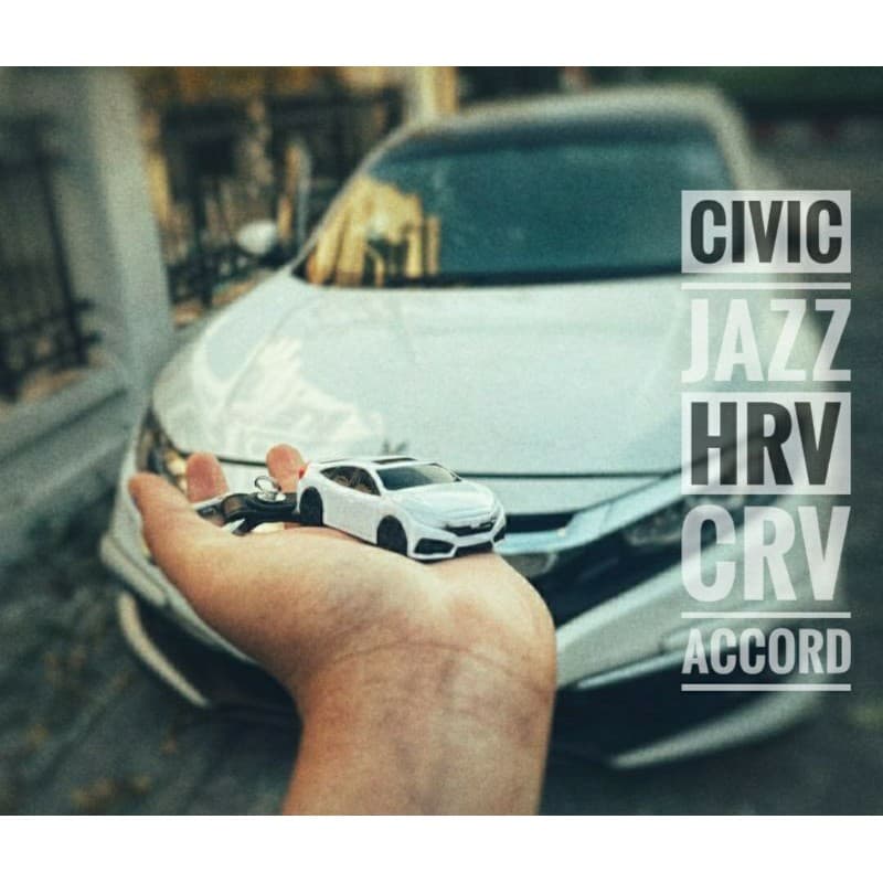 พรีออเดอร์ขั้นต่ำ 10 วัน :เคสกุญแจรูปรถสำหรับ Honda Civic FE, FC, FK, Jazz, HRV, CRV, City, Accord, BRV, Freed รูปที่ 2