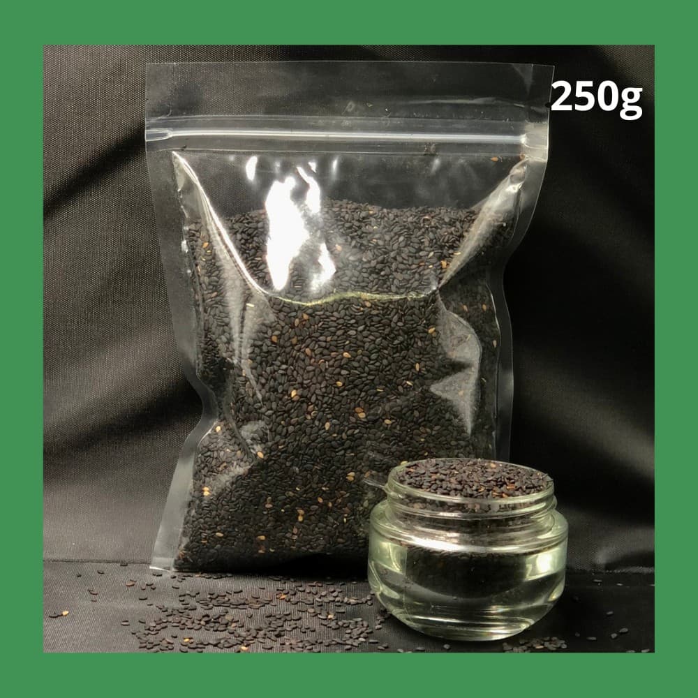งาดำดิบ คุณภาพดี ไม่ผ่านการรมยาฆ่าแมลง Black sesame, Black til รูปที่ 2