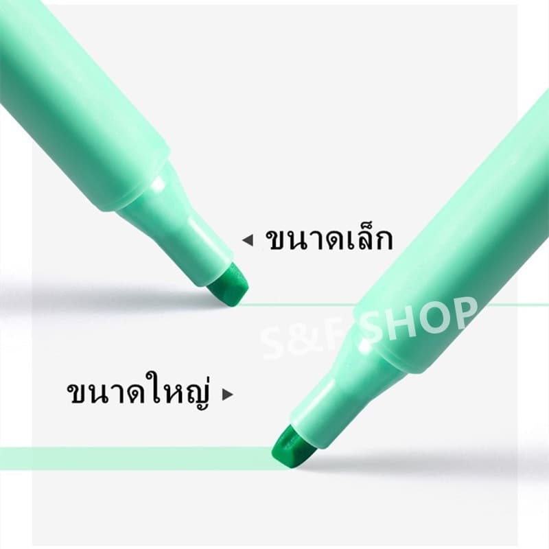 ปากกาไฮไลท์ 8สี โทนสีพาสเทล chosch รุ่นCS-H716 แบบแพ็ค ขนาด1-4mm #เน้นข้อความ #ปากกาเน้นข้อคว#school #office รูปที่ 7