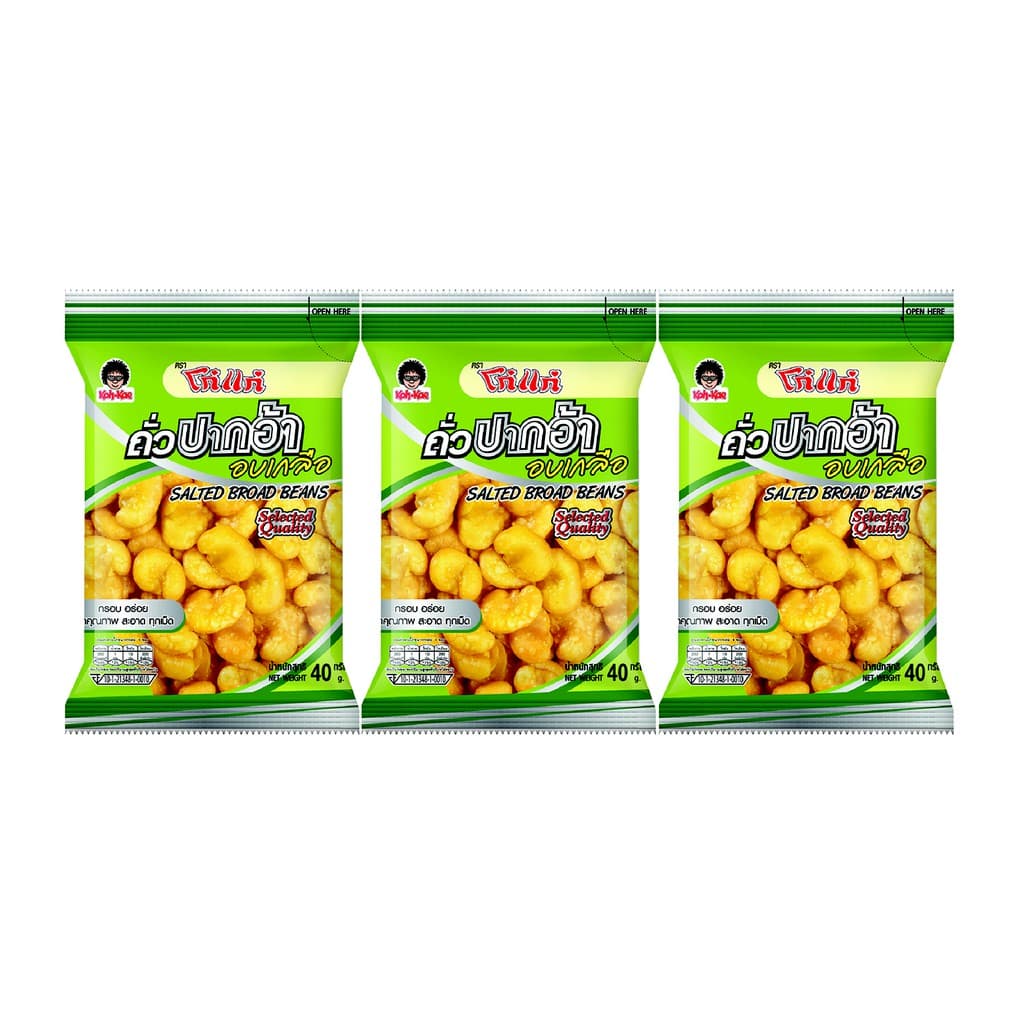 โก๋แก่ปากอ้าอบเกลือ10บ. 40g รูปที่ 2