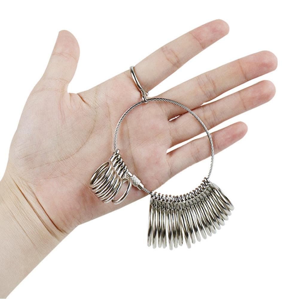 AMURA Finger Ring Sizer วัดโลหะแหวนวัดขนาดเครื่องมือ รูปที่ 5