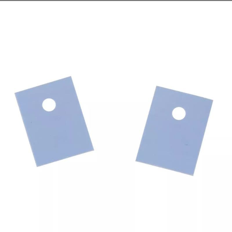 ฮีตซิงค์ อลูมิเนียม ระบายความร้อน แผ่นฉนวน TO-220 Insulation Pads Silicone Heatsink TO-220 Transistor Plastic Insulation รูปที่ 5