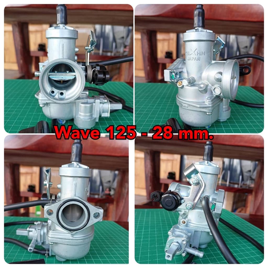 คาบูWave125 ไซต์ 21 24 28 มม. คาร์บูเรเตอร์สำหรับ Wave125 Wave Dream wave100 wave110 ขนาดใหญ่ 28 มม.สินค้า ในไทย รูปที่ 4