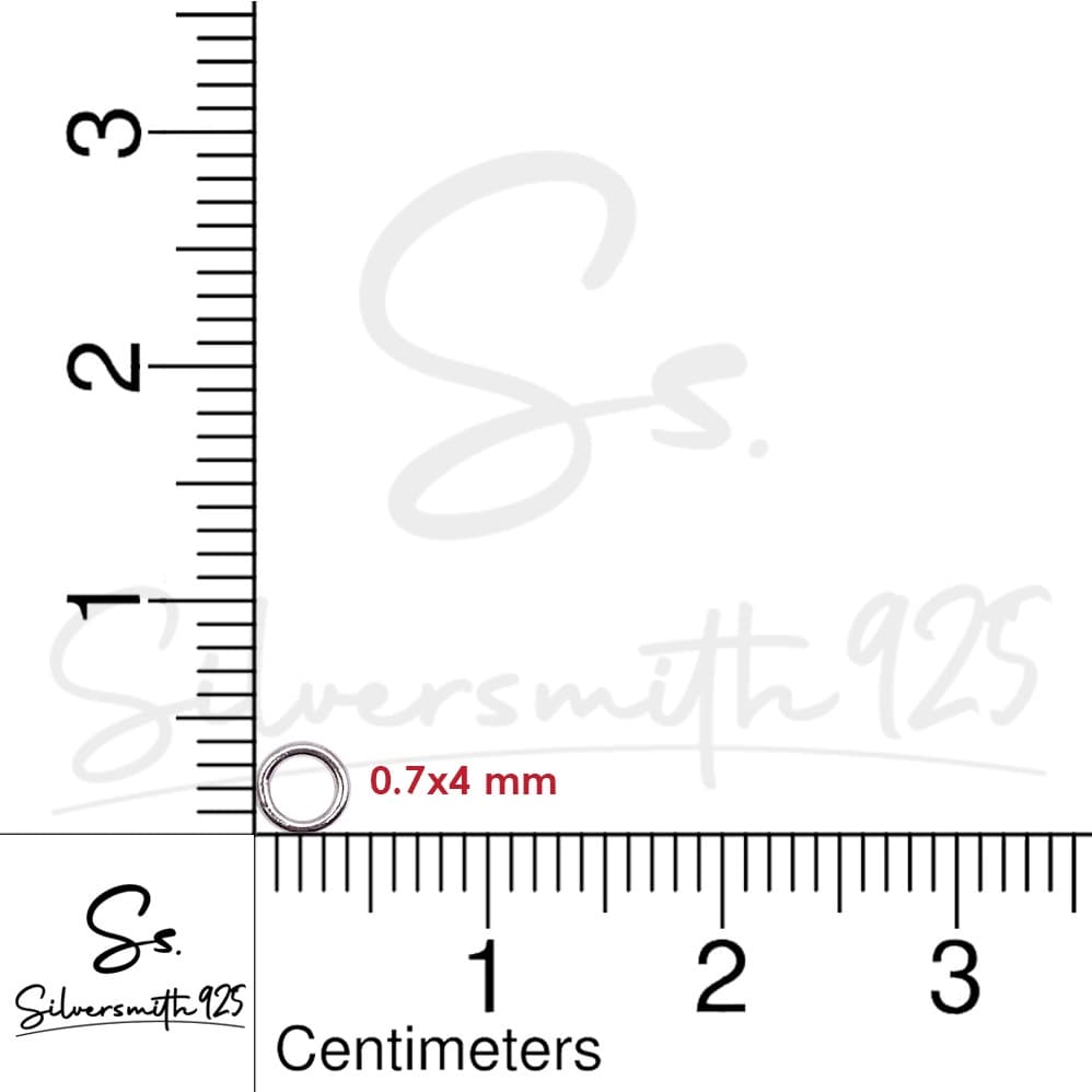 ห่วงปิด เงินแท้92.5% ห่วงเงิน ขนาด 4.0-10.5 มิล ห่วงเครื่องประดับ รูปที่ 4