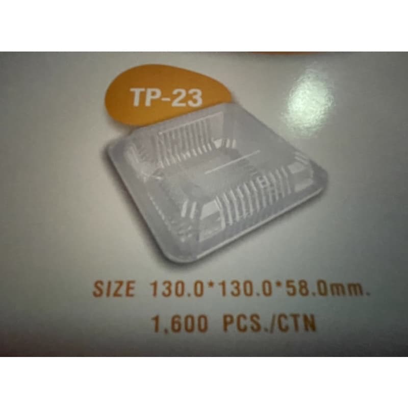 TP-23 กล่องเบเกอรี่ กล่องพลาสติกใส OPSสำหรับใส่อาหาร กล่องเบเกอรี่ 100ชิ้น กล่องข้าวเหนียวมะม่วง wholesale @155บาท รูปที่ 1