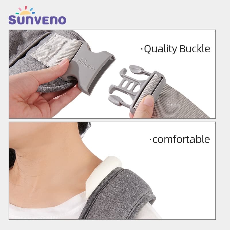 Sunveno ใหม่ เป้อุ้มเด็ก แบบสะพายไหล่ข้างเดียว ปรับได้ ถอดออกได้ คุณภาพสูง รูปที่ 9