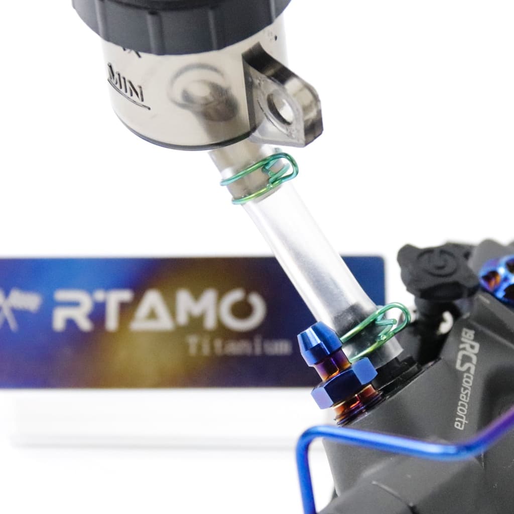 RTAMO Gr5 Brembo Oil Tube Clip คลิปหนีบท่อปั๊มไทเทเนียม Brembo Italy RCB Frando Adelin Pump รูปที่ 6