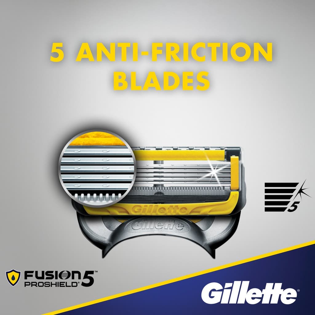 ยิลเลตต์ ฟิวชั่น โปรชิลด์ ใบมีดโกน แพ็ค 4 ชิ้น Gillette Fusion Proshield Blade 4 Cartridges Refills รูปที่ 6
