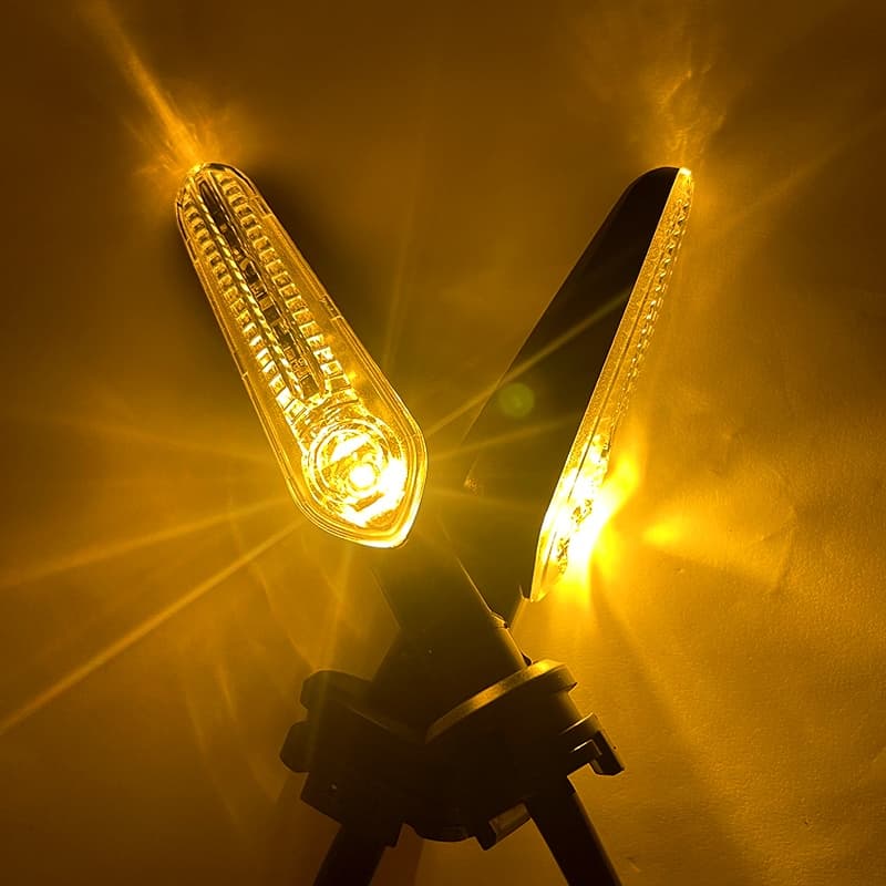 ไฟเลี้ยวแต่ง มอเตอร์ไซด์ LED ทรงตะเกียบ ไฟแต่ง รูปที่ 2