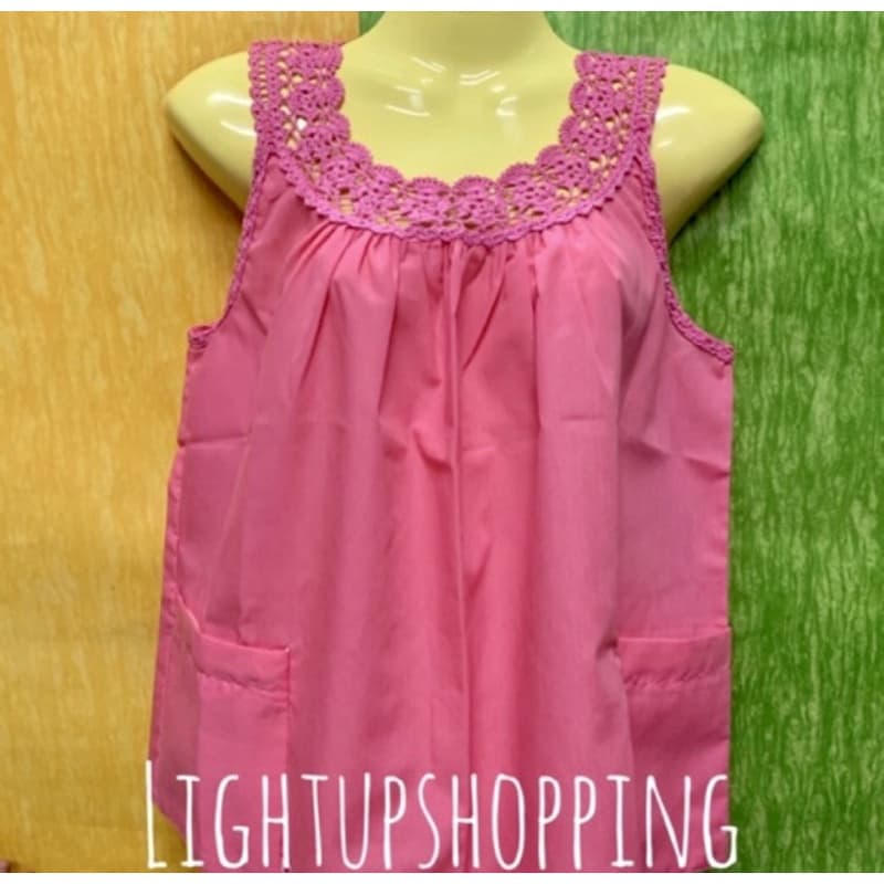 เสื้อคอกระเช้า คอถักใหญ่ งานHand made ถักมือ **สีในภาพและสินค้าในแต่ละรอบมีความแตกต่างกันบ้าง** รูปที่ 1
