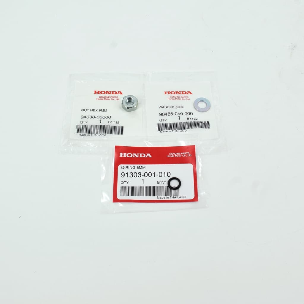 น็อตตั้งครัช ครบชุด เวฟ110i/ดรีม110i แท้ศูนย์ฮอนด้า 94030-08000/90485-040-000/91303-001-010 รูปที่ 2