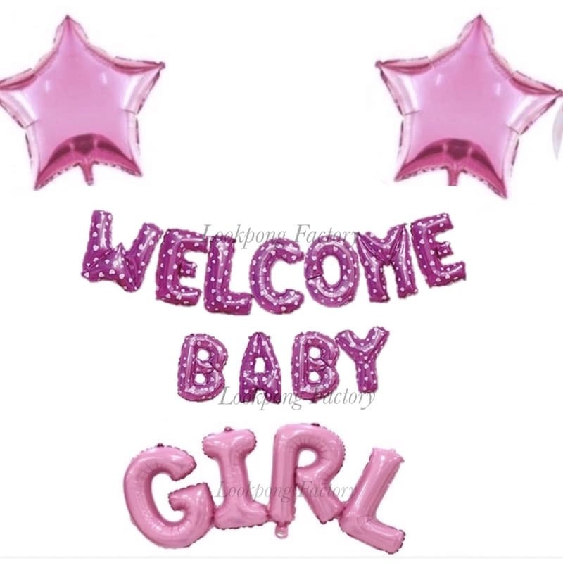 ชุดป้าย welcome baby ต้อนรับเด็กแรกเกิด ลูกโป่งต้อนรับเด็กแรกเกิด ลูกโป่งวันเกิด ชุดเด็ก ของขวัญเด็กแรกเกิด รูปที่ 3
