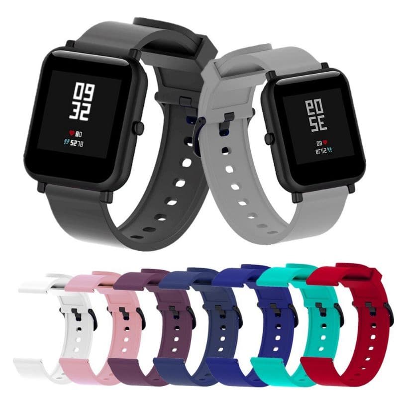 สายซิลิโคน ขนาด 20 มม. Amazfit Bip 3,3 Pro / GTS 4,4 mini / Bip U,U Pro / GTS / GTS 2,2e,2 mini / GTS 3 / Bip S,Lite รูปที่ 1