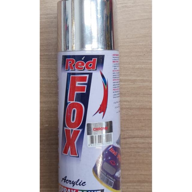 REDFOX สีสเปรย์ โครเมี่ยม Chrome Acrylic Spray Paint 255กรัม รูปที่ 9