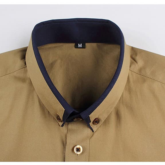 เสื้อเชิ้ต แขนยาว สไตล์ลำลอง แฟชั่นเกาหลี สำหรับผู้ชาย ขนาด M-5 Xl รูปที่ 8