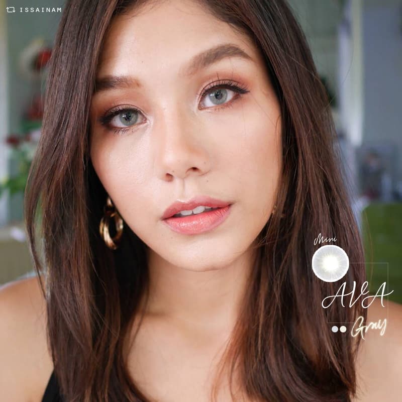 คอนแทคเลนส์ Mini Ava Brown / Gray ขนาดมินิ ขายดีมาก สายฝอ รูปที่ 8