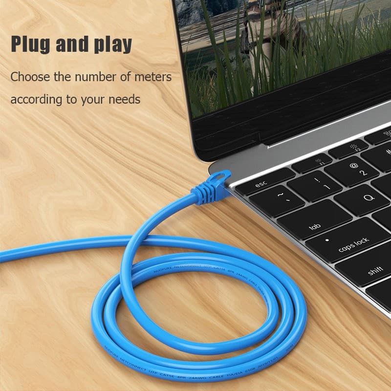 JAERSENT สายแลน3m~50m ​Cat 6 UTP Gigabit สายเคเบิลเครือข่ายอีเธอร์เน็ต RJ45 สายแพทช์แลน สำหรับ PC แล็ปท็อป, เราเตอร รูปที่ 7