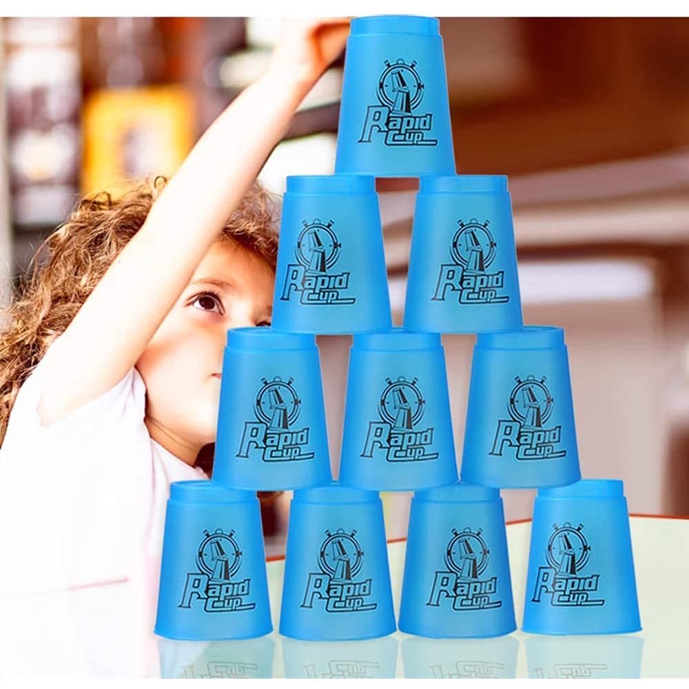 CloudBabyStack Cup แก้วสแต็ค Stack Magic Flying Cup ชุดละ12ใบ ของเล่นเสริมพัฒนาการ รูปที่ 4