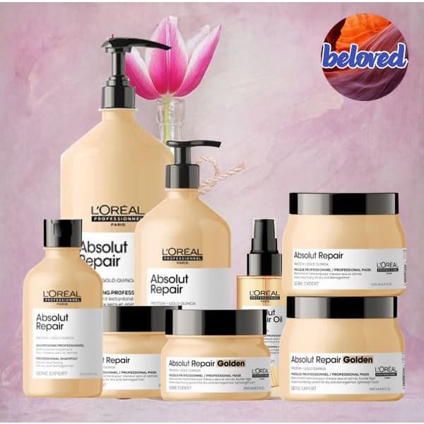 Loreal Absolut Repair Shampoo/Mask/Golden Mask/10 in 1 Oil แชมพู มาส์ค อาหารผม สำหรับผมแห้งเสีย รูปที่ 1