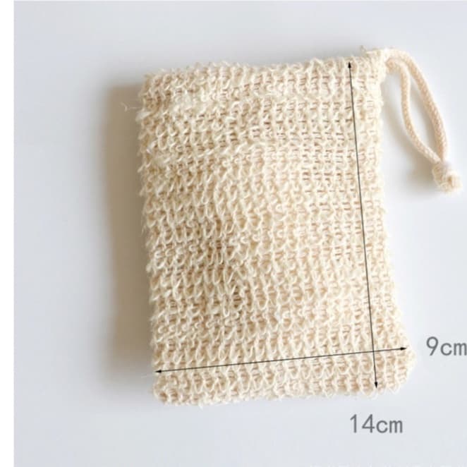 DIY ถุงตาข่าย สำหรับใส่สบู่ ถุงใส่สบู่ตีฟองธรรมชาติ กระเป๋าตาข่าย ถุงใส่สบู่อาบน้ำ 1 ชิ้น รูปที่ 8