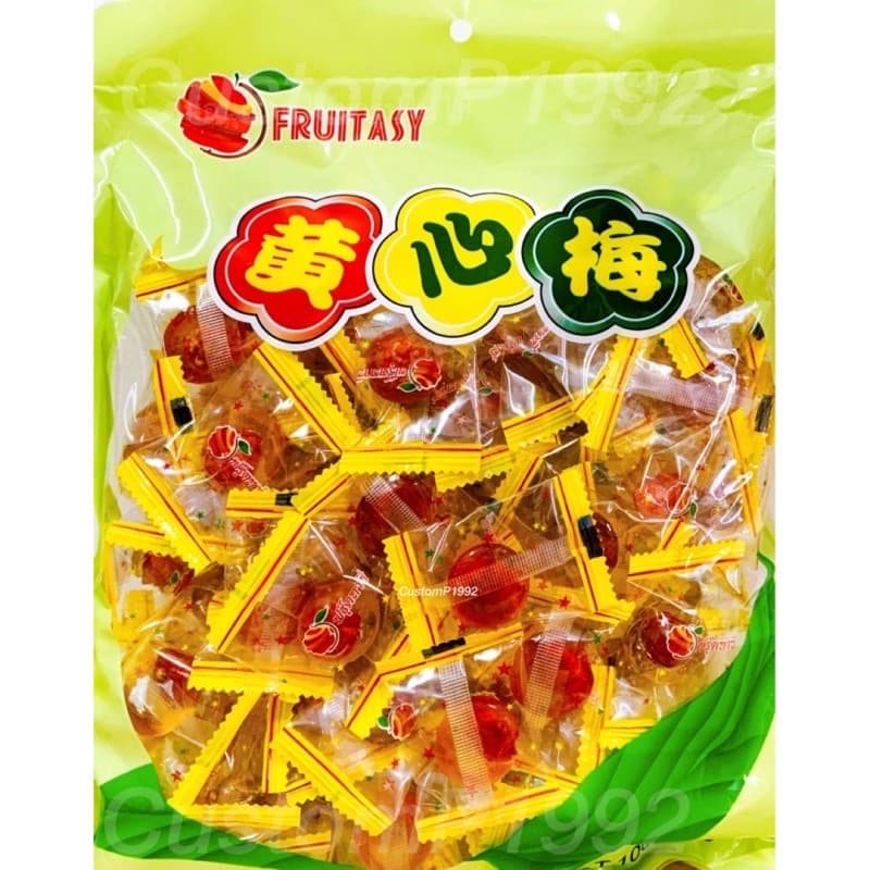 ลูกอมบ๊วย ไส้บ๊วยเค็มแห้งไม่มีเนื้อ 750 กรัม ตราฟรุ๊ตทาซี่ ประมาณ 100 ชิ้น หวานเค็มเพลินกินได้ รูปที่ 1