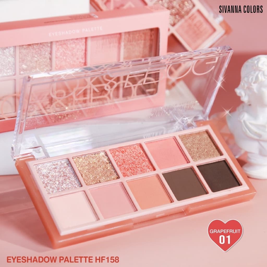 HF158 SIVANNA COLORS EYESHADOW PALETTE ซีเวนน่า อายแชโดว์ พาเลทท์ 11กรัม รูปที่ 5