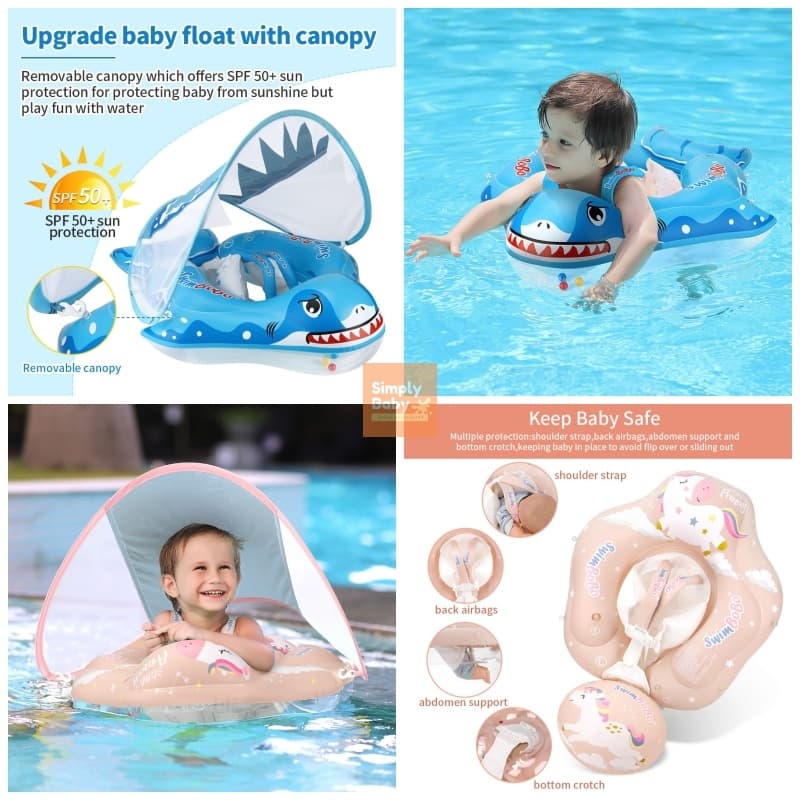 Simply Baby ห่วงยางว่ายน้ำเด็ก ห่วงยางเด็ก ห่วงยางพยุงตัว swimbobo สำหรับเด็กอายุ 0-72 เดือน รูปที่ 6