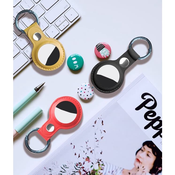 < > A-tag Case Leather เคสหนังสำหรับ แอร์แท๊ก พร้อมห่วงคล้อง รูปที่ 3