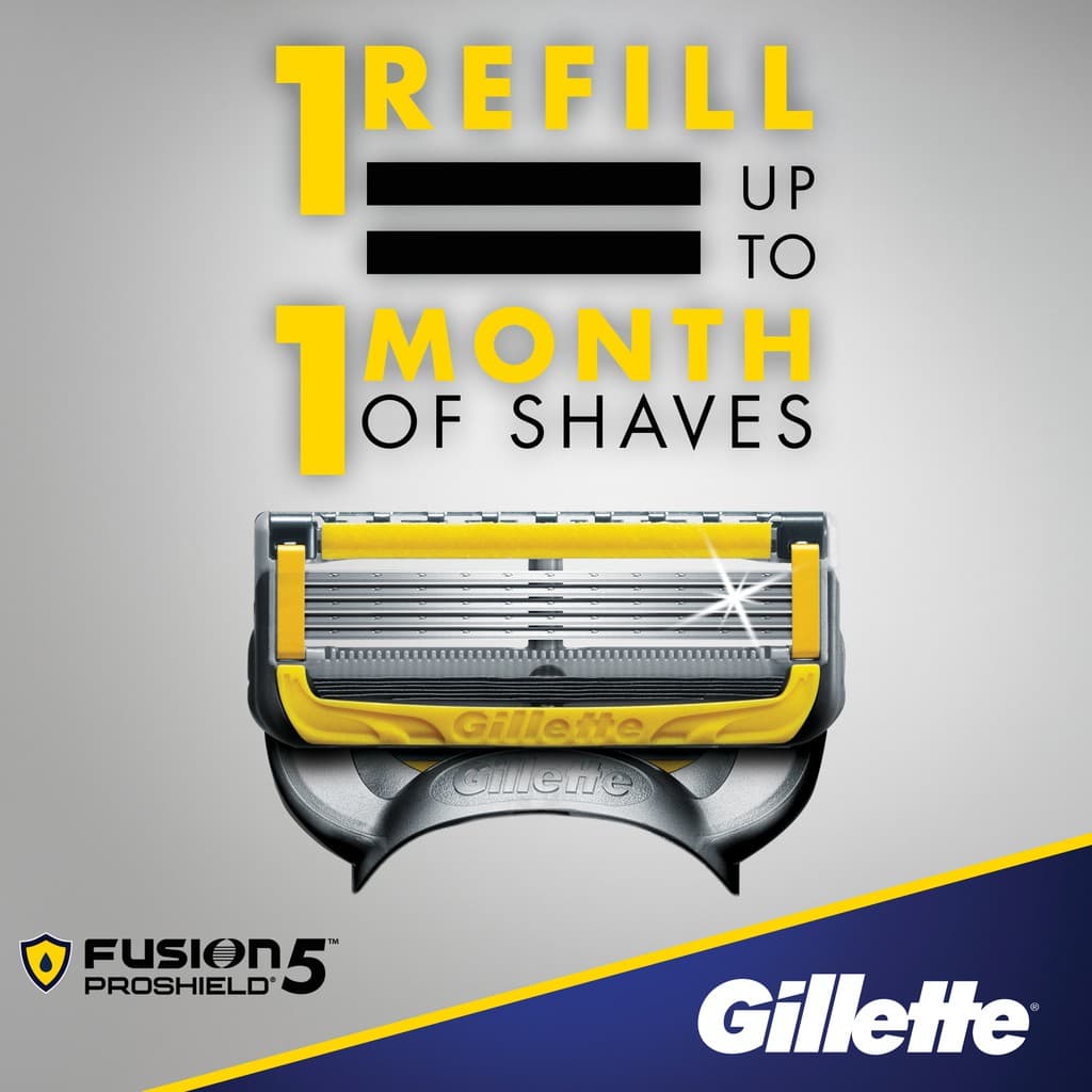 ยิลเลตต์ ฟิวชั่น โปรชิลด์ ใบมีดโกน แพ็ค 4 ชิ้น Gillette Fusion Proshield Blade 4 Cartridges Refills รูปที่ 8