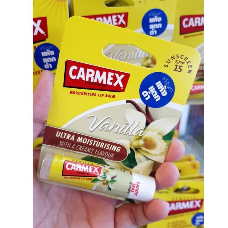 ลิปมัน,ลิปบาล์มCarmex Lip Balm ครบกลิ่น มี9แบบ/ของแท้ มีอย. EXP.30/8/2028 รูปที่ 6