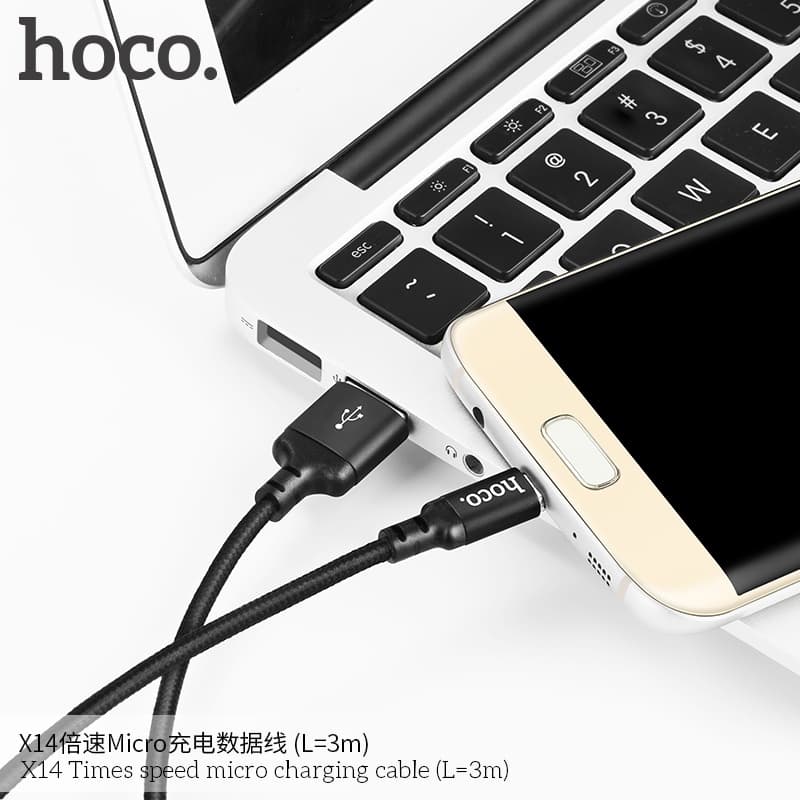 สายชาร์จ 1m/2m/3m Hoco X14 Speed Charger ยาว 1-3 เมตร สำหรับ L/Micro USB/Type C รูปที่ 6