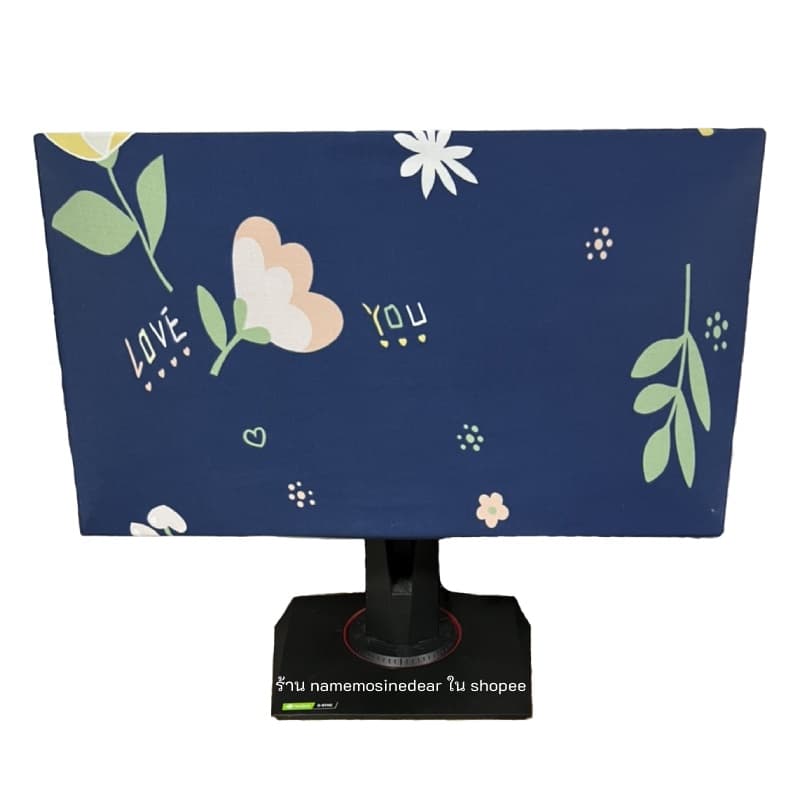 ผ้าคลุมจอคอม 24 27 นิ้ว ผ้าคลุมหน้าจอคอมพิวเตอร์ ที่คุมครอบ computer monitor cover รูปที่ 4