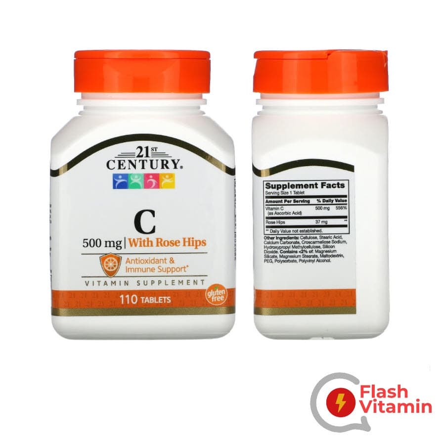 ขวดเล็ก / ใหญ่ 21st Century Vitamin C 500 / 1,000 mg - วิตามิน ซี เสริมภูมิต้านทาน รูปที่ 2