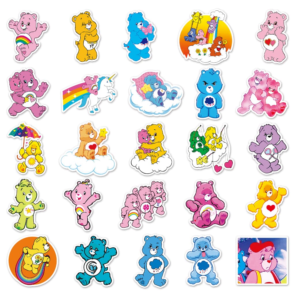 50 ชิ้น Funny Care หมีสติกเกอร์กันน้ํา DIY สําหรับโทรศัพท์แล็ปท็อปรถสติกเกอร์ Creative Home Decal รูปที่ 3