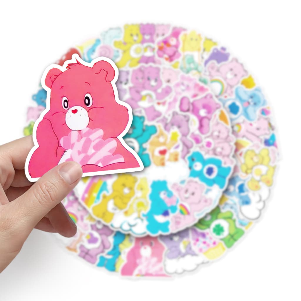 50 ชิ้น Funny Care หมีสติกเกอร์กันน้ํา DIY สําหรับโทรศัพท์แล็ปท็อปรถสติกเกอร์ Creative Home Decal รูปที่ 5
