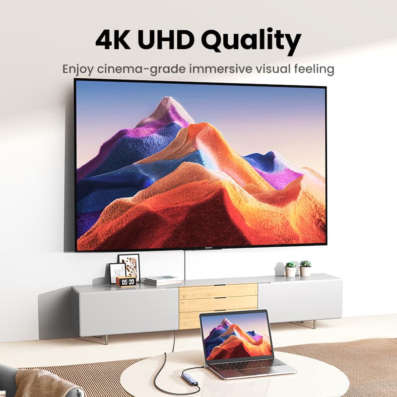 Ugreen อะแดปเตอร์ฮับ 5Gpbs USB-C เป็น USB 3.0 HDMI 4K 30Hz 4K 60Hz PD100W สําหรับ MacBook Air Dell XPS13 IPAD Pro 2020 Samsung S21\S20 รูปที่ 2
