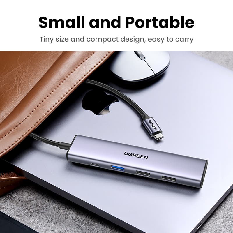 Ugreen อะแดปเตอร์ฮับ 5Gpbs USB-C เป็น USB 3.0 HDMI 4K 30Hz 4K 60Hz PD100W สําหรับ MacBook Air Dell XPS13 IPAD Pro 2020 Samsung S21\S20 รูปที่ 7