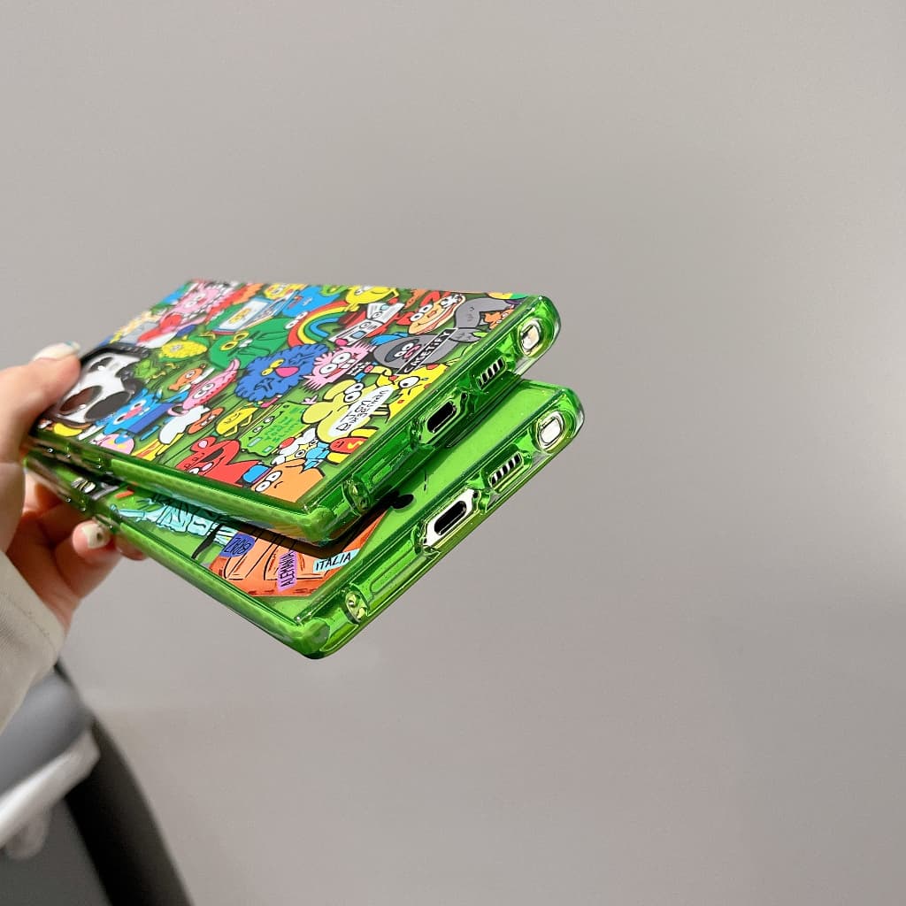 แวววาว สัตว์ประหลาดเดินทาง กล่อง Samsung Galaxy S26 Ultra S25 Ultra S25 S24 Ultra S24 Plus S24 S23 Ultra S23 Plus S23 S22 Ultra S25 Plus Case เคสโทรศัพท์ใหม่ พิมพ์คำด้านข้าง ขอบหนาซิลิโคนป้องกันการตก เคสมือถือซัมซุง รูปที่ 6