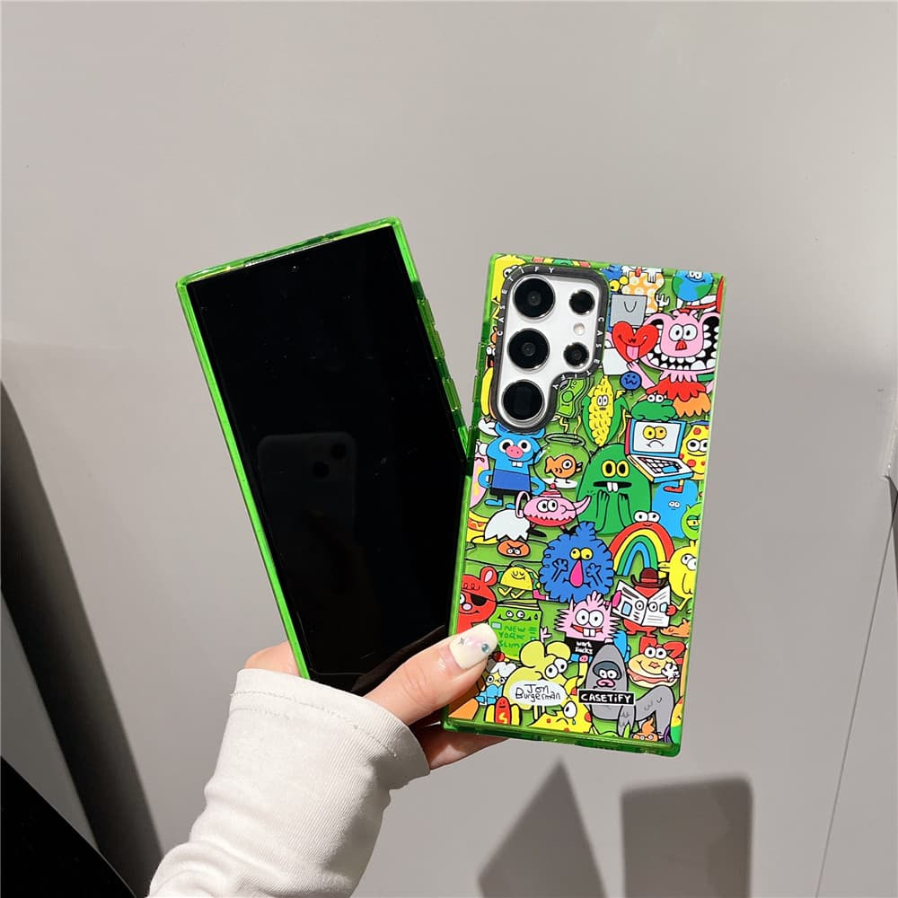 แวววาว สัตว์ประหลาดเดินทาง กล่อง Samsung Galaxy S26 Ultra S25 Ultra S25 S24 Ultra S24 Plus S24 S23 Ultra S23 Plus S23 S22 Ultra S25 Plus Case เคสโทรศัพท์ใหม่ พิมพ์คำด้านข้าง ขอบหนาซิลิโคนป้องกันการตก เคสมือถือซัมซุง รูปที่ 5