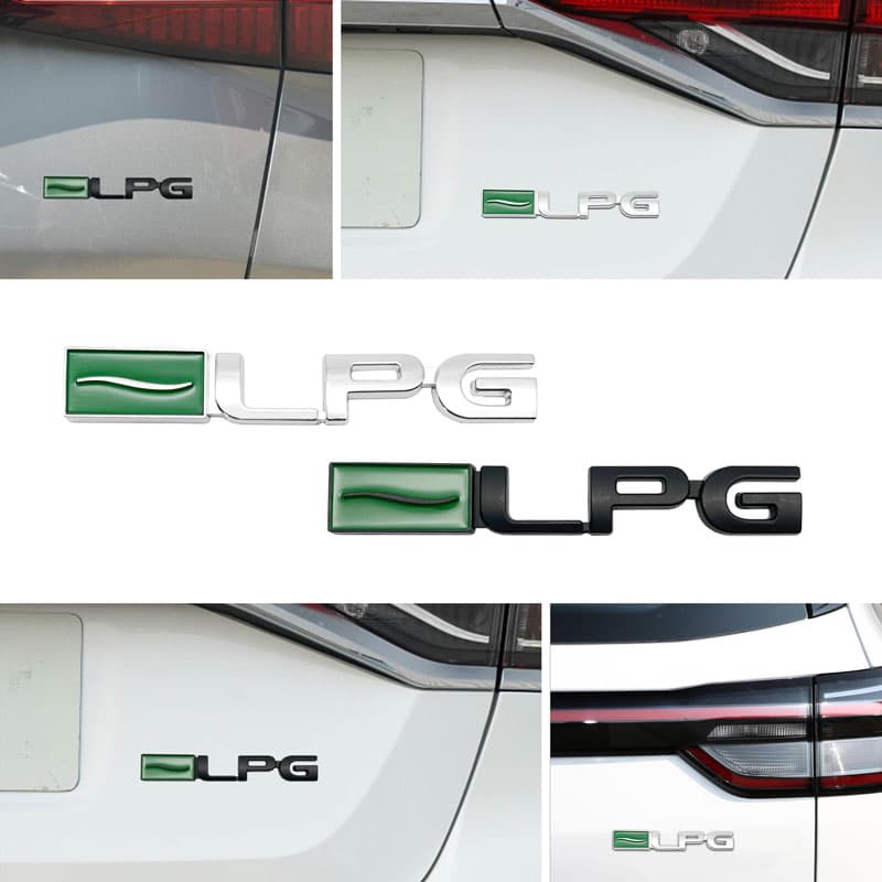 สติกเกอร์ตราสัญลักษณ์ LPG พลาสติก ABS 3D สีดํา เงิน สําหรับติดตกแต่งรถยนต์ Cruze Malibu 1 ชิ้น รูปที่ 1