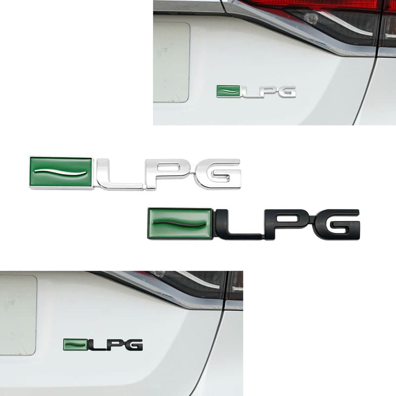 สติกเกอร์ตราสัญลักษณ์ LPG พลาสติก ABS 3D สีดํา เงิน สําหรับติดตกแต่งรถยนต์ Cruze Malibu 1 ชิ้น รูปที่ 2
