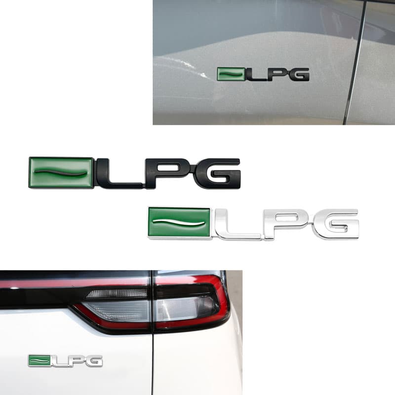 สติกเกอร์ตราสัญลักษณ์ LPG พลาสติก ABS 3D สีดํา เงิน สําหรับติดตกแต่งรถยนต์ Cruze Malibu 1 ชิ้น รูปที่ 3