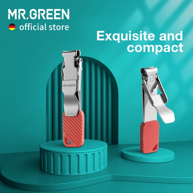 Mr.green กรรไกรตัดเล็บ ขนาดกะทัดรัด พับได้ เครื่องมือทําเล็บ กรรไกรตัดเล็บ แบบพกพา พร้อมพวงกุญแจ กรรไกรตัดเล็บ รูปที่ 1