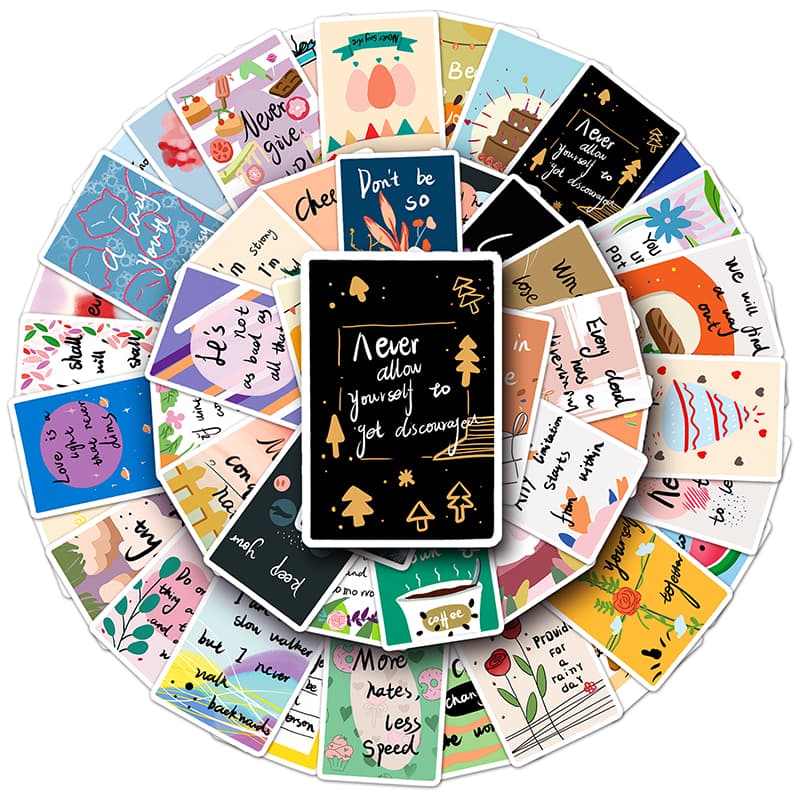 50 ชิ้นตลก Encourage สติกเกอร์กันน้ํา DIY สําหรับโทรศัพท์แล็ปท็อปรถสติกเกอร์ Creative Home Decal รูปที่ 6