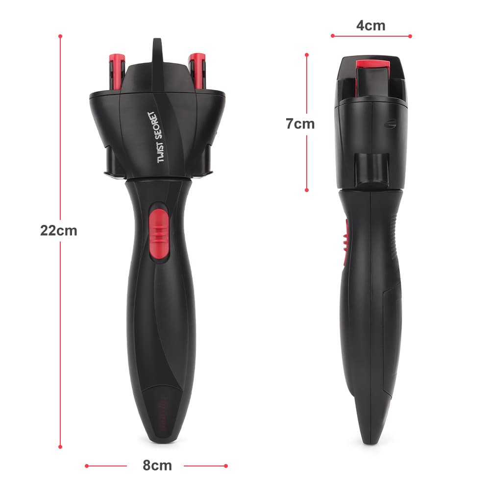 เครื่องถักเปียผมไฟฟ้าอัตโนมัติ แบบเกลียว USB สําหรับจัดแต่งทรงผม รูปที่ 9