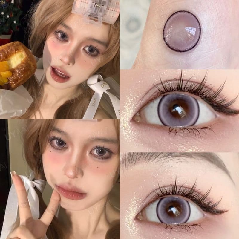 {เกรด -0.00~-5.00} UYAAI คอนแทคเลนส์ สีน้ําตาล ตาโต 14.5 มม.รายเดือนเลนส์ รูปที่ 7
