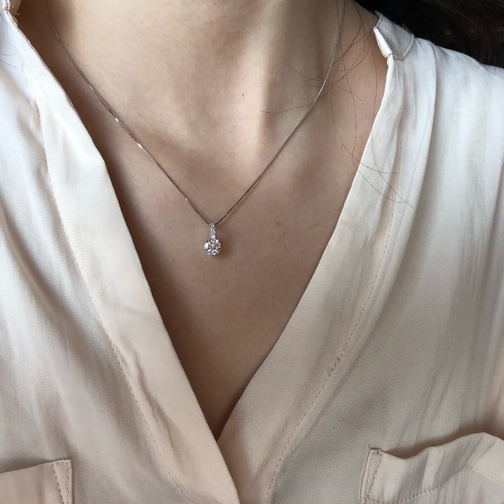 จากไทย 1วันถึงสายโซ่เงิน 925 ประดับเพชร | ไม่จางหาย เรียบง่าย | สำหรับใช้ในกล่องแฟลช รูปที่ 3